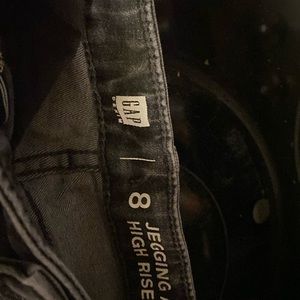 Girls size 8 black size 8 jeggings ankle high rise